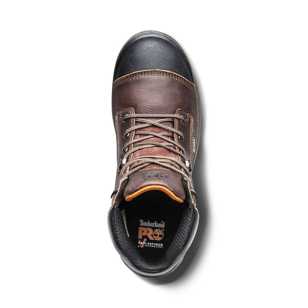 Bocanci De Muncă Timberland Barbati Maro/Negrii - Pro® Helix Hd 6\" Met Guard Comp Toe - Romania - HO